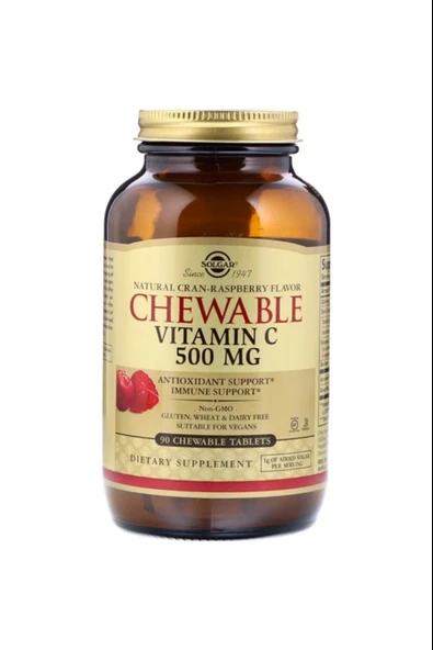 Solgar Chewable Vitamin-C 500 mg 90 Tablet ürün görseli 1