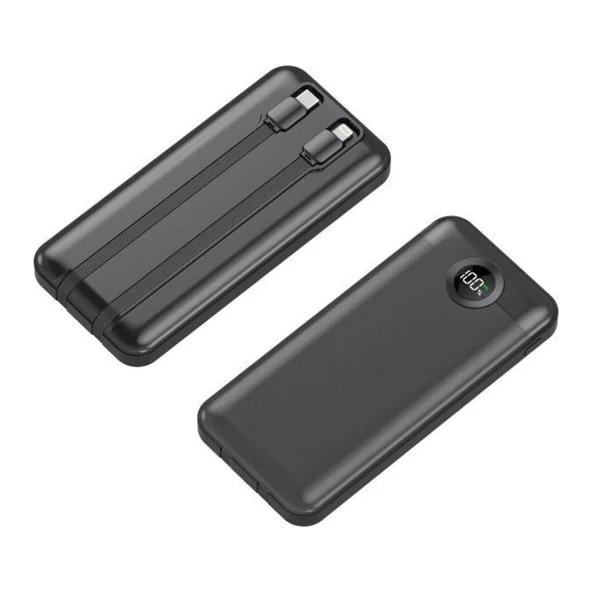 TRM-1015 10000 Mah 2 Çıkışlı 22.5W Hızlı Şarj Dijital Göstergeli Powerbank ürün görseli 1