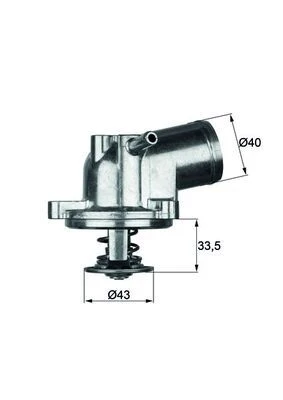 Ssangyong Musso 2.0 95-06 Termostat 87cc Komple ürün görseli 1
