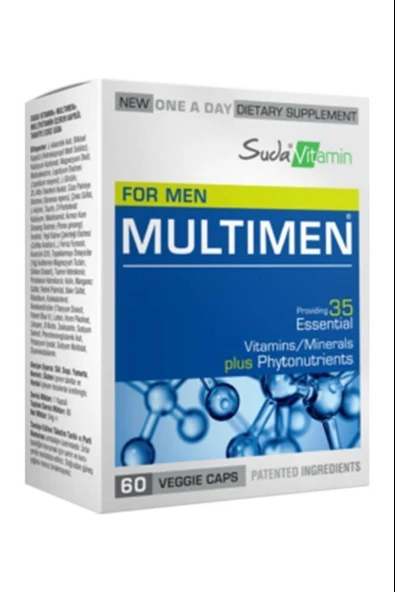 Suda Vitamin Multimen Multivitamin 60 Kapsül ürün görseli 1