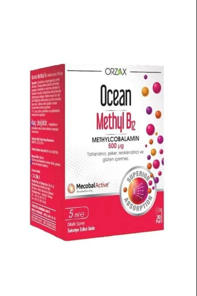 Ocean Methyl B12 Sprey 500 mcg 5 ml ürün görseli 1