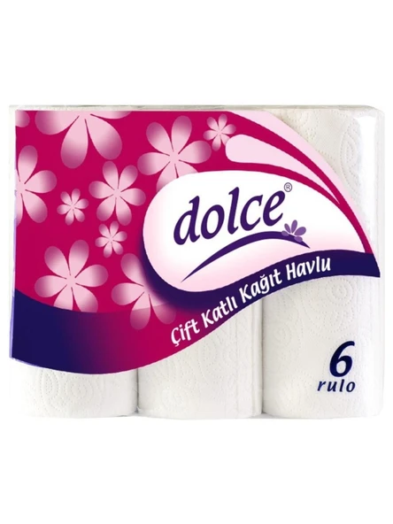 Dolce Kağıt Havlu 2 Katlı 6'lı ürün görseli 1