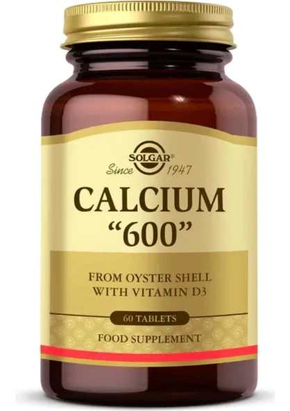 Solgar Calcium Oyster Shell 600 Mg 60 Tablet ürün görseli 1