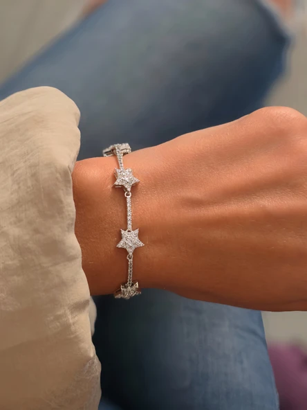 Yıldız Su Yolu Vip Silver Renkli Çelik Bileklik ürün görseli 1