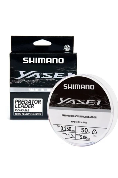 Shimano Misina Yasei Fluoro Leader 50m 0.28mm 6.32kg Grey ürün görseli 1