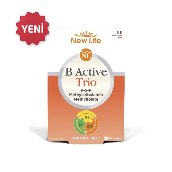 New Life B Active Trio Dil Altı 30 Tablet ürün görseli 1
