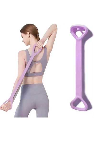 Silikon Pilates Egzersiz Direnç Bandı Aerobik Yoga Plates Ayak Kol Spor Lastiği Squat Bant Orta ürün görseli 1