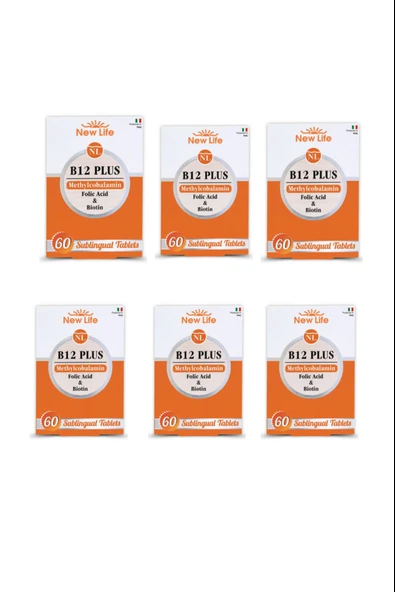 New Life B12 Plus 60 Tablet 6 Adet ürün görseli 1