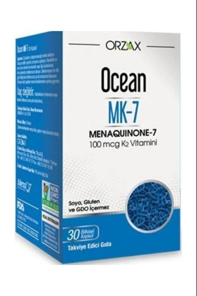 Ocean MK-7 100 mcg Vitamin K2 30 Kapsül ürün görseli 1