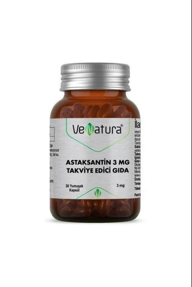 VeNatura Astaksantin 3 mg 30 Kapsül ürün görseli 1