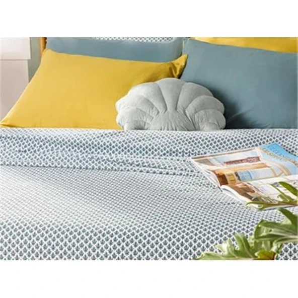 English Home Petit Florets Çift Kişilik Pike Takımı 200x220 cm Koyu Yeşil ürün görseli 1