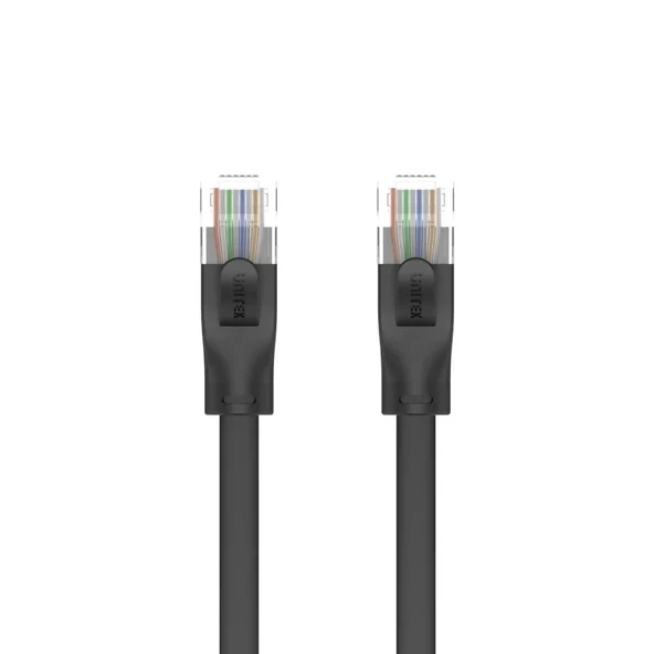 UNITEK CAT6 PATCH KABLO 1MT FLAT 1GBPS, SİYAH (C1809GBK) - Resim 3