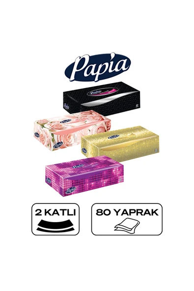 Papia Maxi Kutu Mendil 80 Yaprak x 24 Pkt 5036720 ürün görseli 1