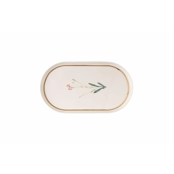 Porland Botanical Desen4 Kayık Tabak 28cm ürün görseli 1