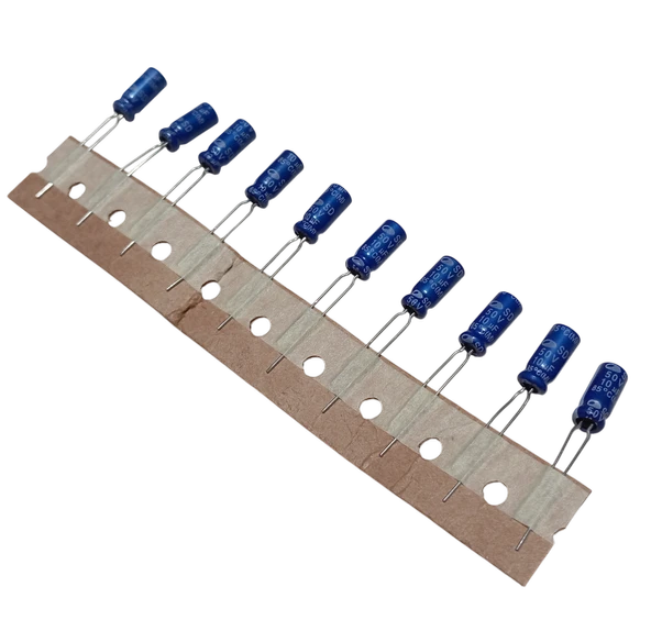 10 Adet 10uF 50V Elektrolitik Kondansatör 5x11mm ürün görseli 1