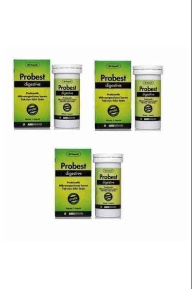 Probest Probiyotik Digestive 20 Kapsül 3 Adet ürün görseli 1