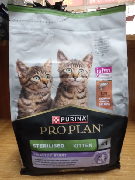 PRO PLAN KISIRLAŞTIRILMIŞ YAVRU KEDİ KURU MAMA SOMONLU 3 KG ürün görseli 1