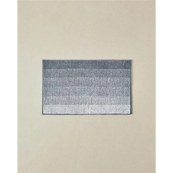 English Home Paige Makarna Banyo Paspası 50x80 Cm Gri ürün görseli 1