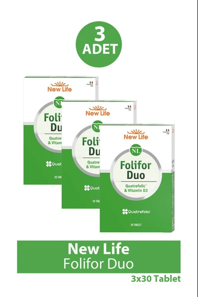 New Life Folifor Duo 30 Tablet 3 Adet ürün görseli 1
