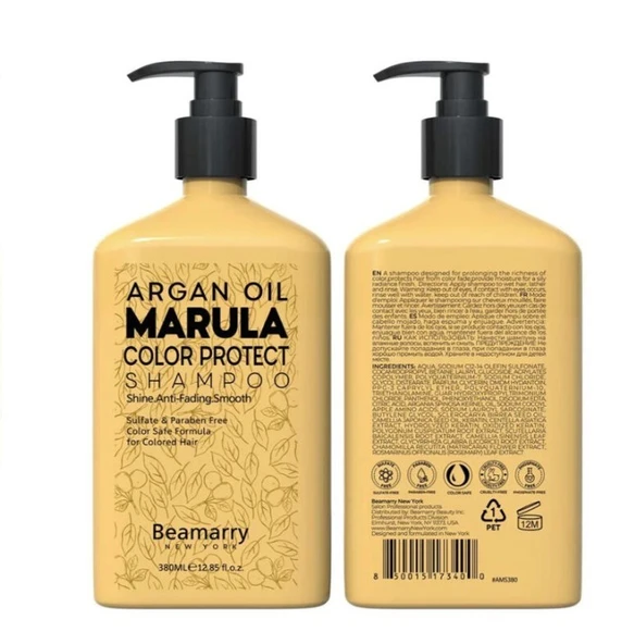 Beamarry Argan Oil Marula Color Protect Shampoo 380 ml ürün görseli 1