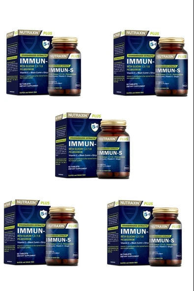 Nutraxin Immun-S 60 Tablet 5 Adet ürün görseli 1