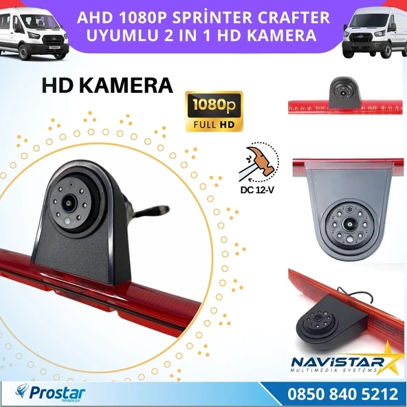 Sprinter Crafter Uyumlu AHD 1080P HD Kamera - Resim 2