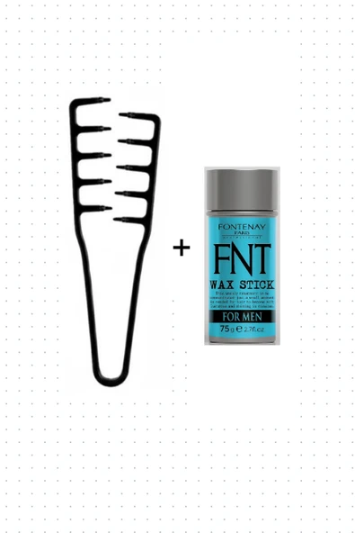 Fontenay Hair Wax Stick 75gr - Saç Sabitleyici For Men + Mucizevi Tarak 2'li Set ürün görseli 1