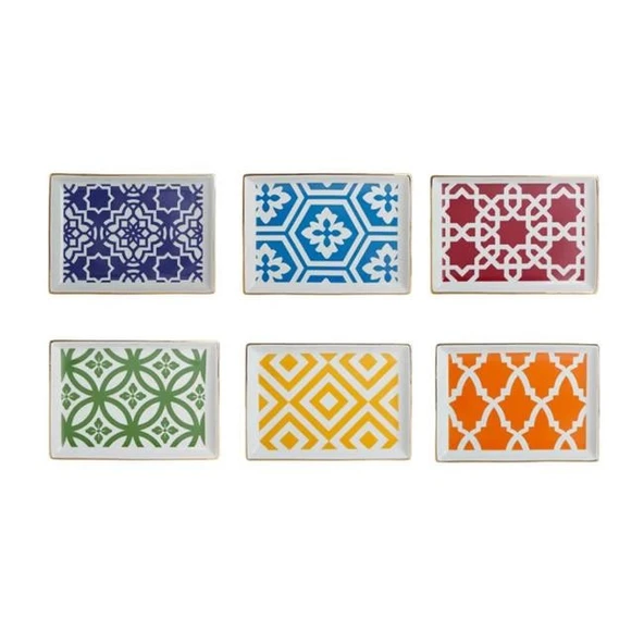 Porland Morocco 6lı Kahvaltı Tabağı 18x13cm ürün görseli 1