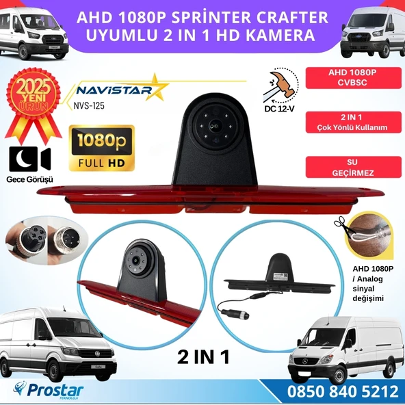 Sprinter Crafter Uyumlu AHD 1080P HD Kamera ürün görseli 1