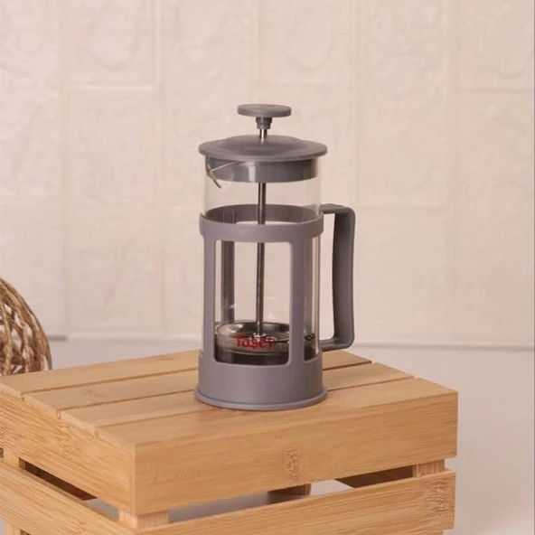 Bambum Magic French Press 350 Ml Gri - Resim 5