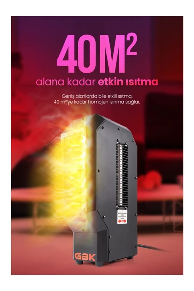 HDF GBK Mono - 40m²'ye Kadar Etkili ve Akıllı Isıtma Çözümü Fanlı Isıtıcı ürün görseli 1