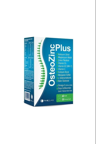 Osteozinc Plus 60 Tablet 30 Kapsül ürün görseli 1