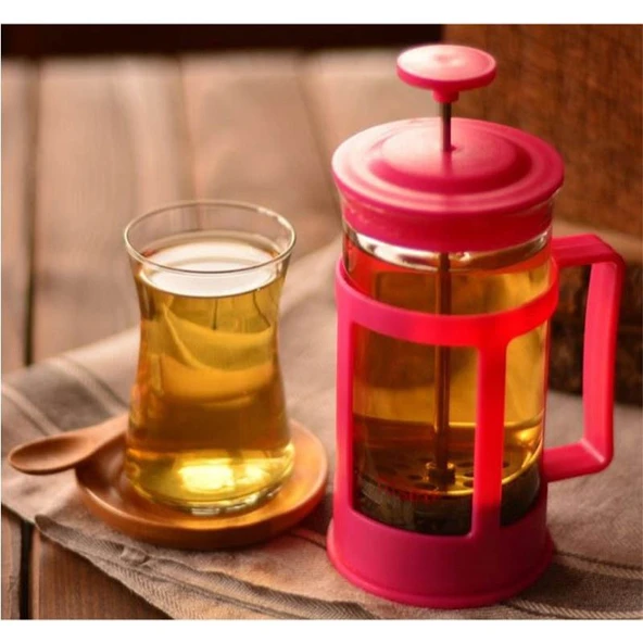 Bambum Magic French Press 350 Ml Gri - Resim 3