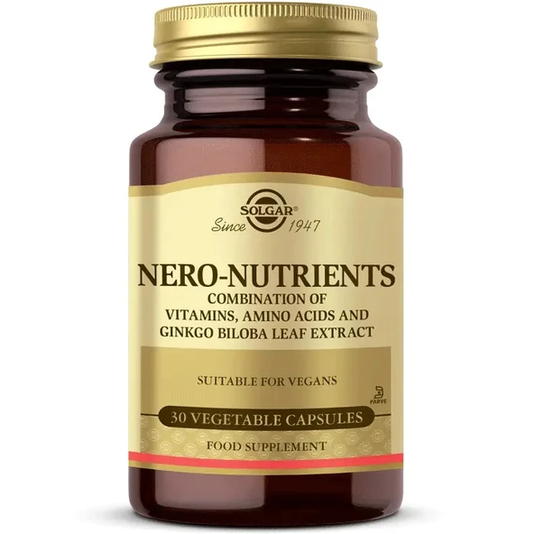 Solgar Nero Nutrients 30 Kapsül ürün görseli 1