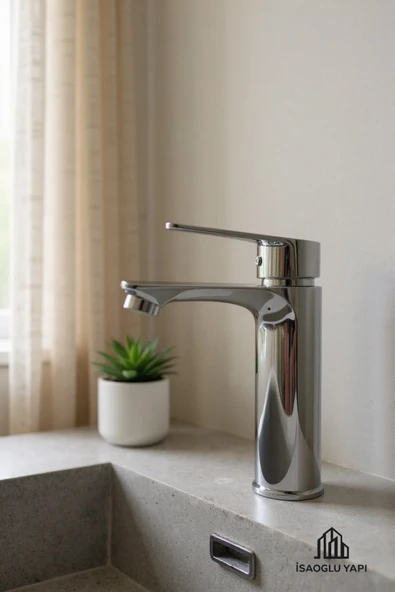 rones Lavabo Bataryası Silver Gümüş Mito Design - Resim 3