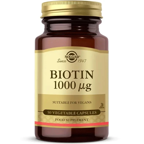 Solgar Biotin 1000 Mcg 50 Kapsül ürün görseli 1