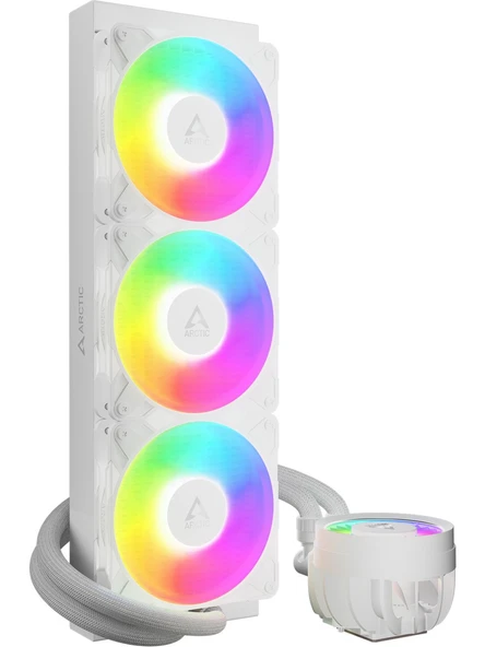 Arctic Liquid Freezer III Pro 360 A-RGB White Intel / AMD Uyumlu, 360mm 3x12cm PRO A-RGB Sıvı İşlemci Soğutucu Beyaz (ACFRE00188A) ürün görseli 1
