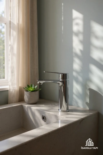 rones Lavabo Bataryası Silver Gümüş Mito Design - Resim 2