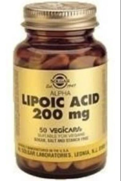 Solgar Alpha Lipoic Acid 200 mg 50 Kapsül ürün görseli 1