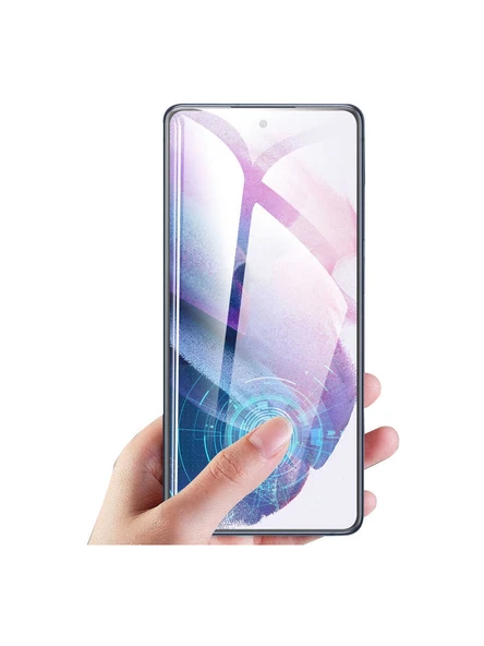 Samsung Galaxy S21 Plus Temperli Kavisli Ekran Koruyucu Tam Ekran ürün görseli 1