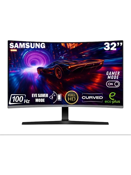 Samsung Essential S3 S39GD 32" FHD (HDMI+VGA) Kavisli LCD Monitör LS32D390GAUXUF ürün görseli 1