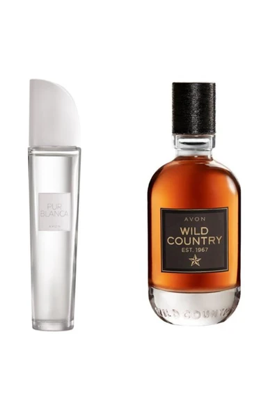AVON Pur Blanca 50 Ml Kadın Parfüm ve Avon Wild Country EDT 75 ml Erkek Parfüm 2li set ürün görseli 1