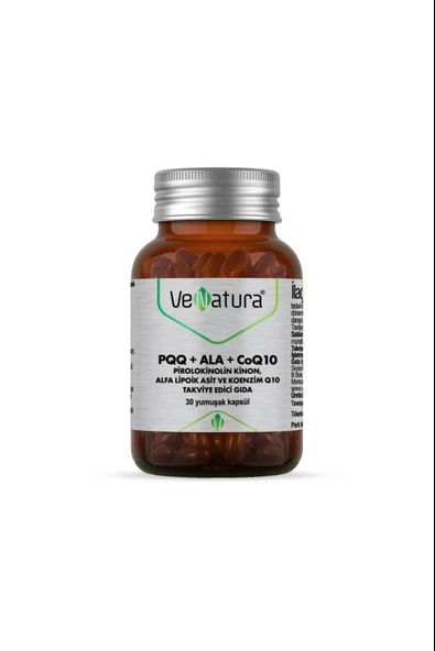 VeNatura PQQ+ALA+KoenzimQ10+Alfa Lipoik Asit 30 Kapsül ürün görseli 1