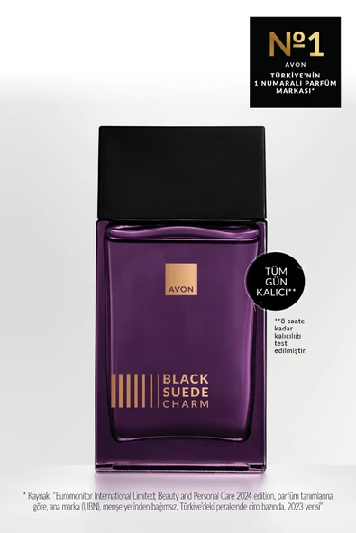 AVON Black Suede Charm EDT 100ml ürün görseli 1