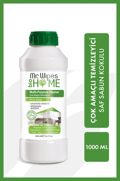 FARMASİ Mr. Wipes Konsantre Çok Amaçlı Temizleyici Saf Sabun Kokulu 1000 ml ürün görseli 1