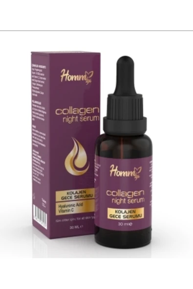 HOMM BİTKİSEL HOMM LIFE KOLAJEN GECE SERUMU 30 ML Homm ürün görseli 1