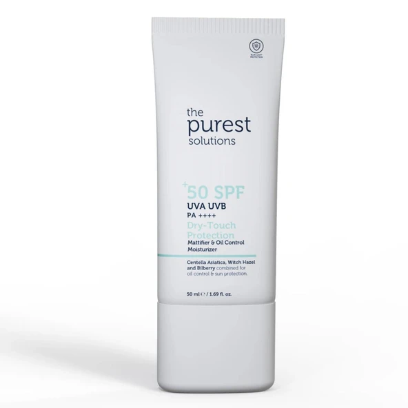 The Purest Solutions Yağlı Ve Karma Ciltler İçin Matlaştırıcı Dry-Touch Güneş Koruyucu Krem SPF 50, 50 Ml. ürün görseli 1