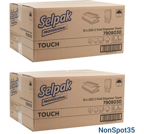 Professional Touch Z Katlama Dispenser Havlu 200'LÜ 24 Paket 20X24 cm ürün görseli 1