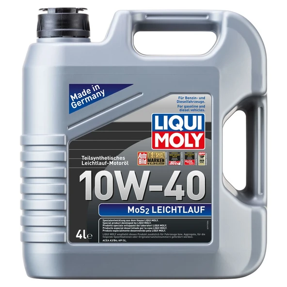 Liqui Moly Mos2 Leichtlauf 10W-40 4 lt Motor Yağı ürün görseli 1