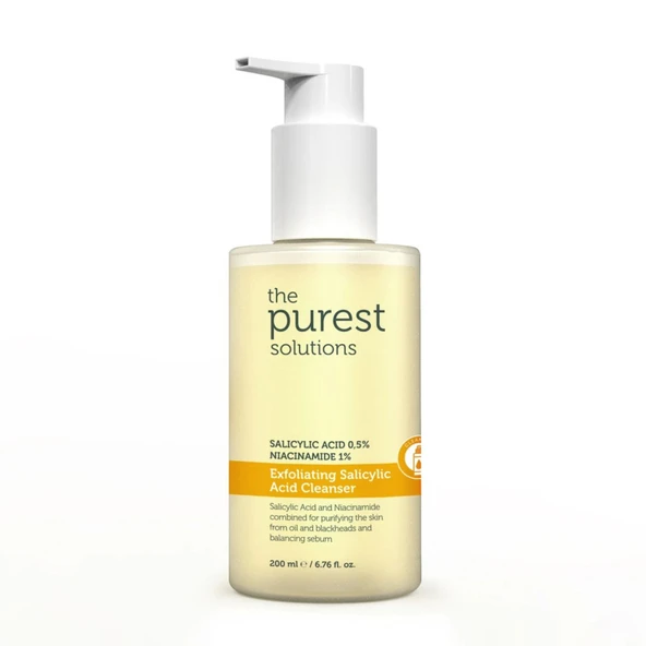The Purest Solutions Sivilce Ve Siyah Nokta Karşıtı Yağlı Ve Karma Ciltler İçin Salisilik Asit Arındırıcı Temizleme Jeli 200 Ml ürün görseli 1